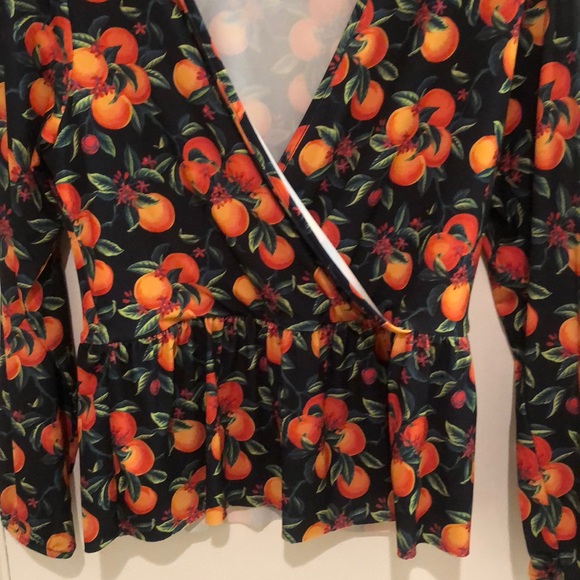Orange Print Top by ASOS - Picture 3 of 4